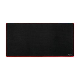 LogiLink Alfombrilla de Gaming 1200x600x3mm Negra con Bordes Cosidos