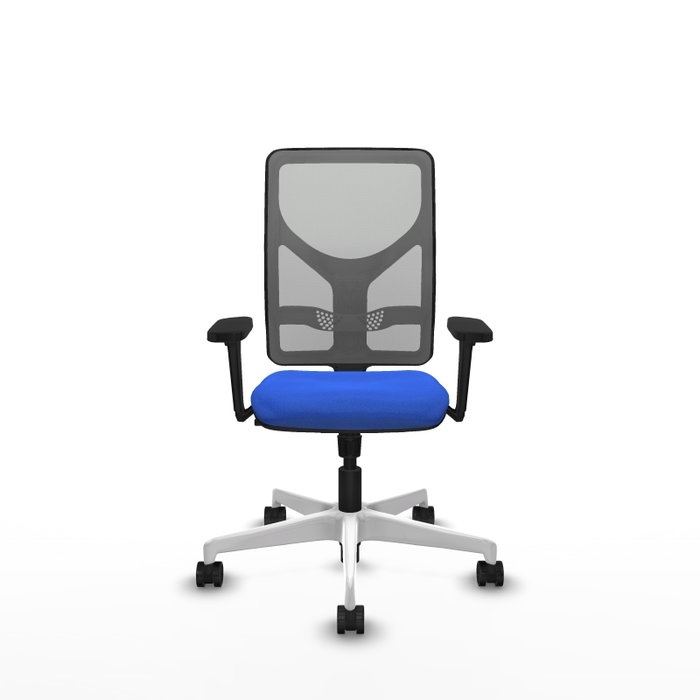PIQUERAS Y CRESPO Silla de oficina Motilla con mecanismo Sincro, Tela Azul y Malla Gris PIQUERAS Y CRESPO Silla de oficina Motilla con mecanismo Sincro, Tela Azul y Malla Gris