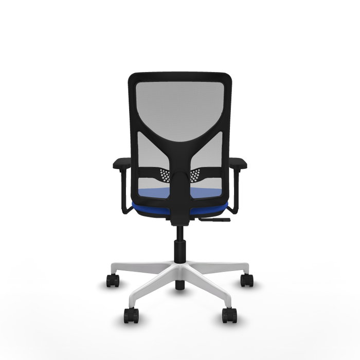PIQUERAS Y CRESPO Silla de oficina Motilla con mecanismo Sincro, Tela Azul y Malla Gris PIQUERAS Y CRESPO Silla de oficina Motilla con mecanismo Sincro, Tela Azul y Malla Gris