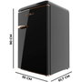 Cecotec Frigorífico independiente 110L Bolero CoolMarket TT Origin 2 puertas negro E
