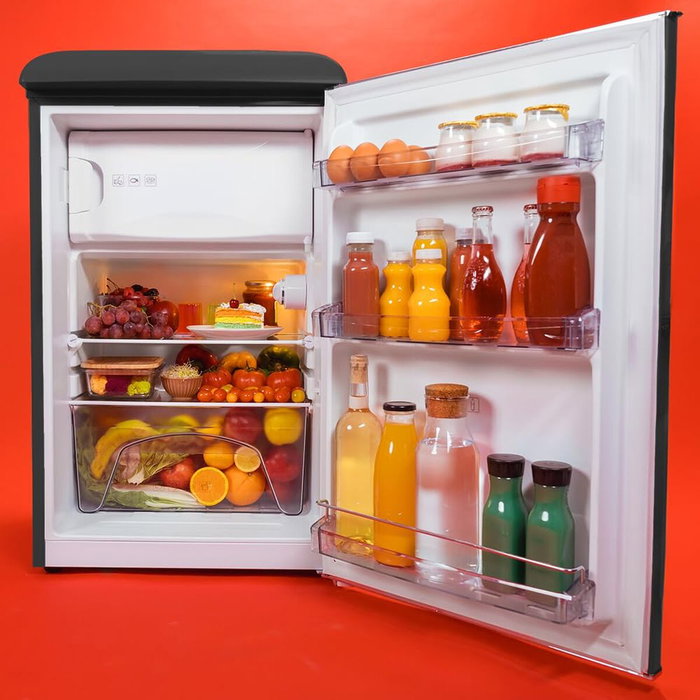 Cecotec Frigorífico independiente 110L Bolero CoolMarket TT Origin 2 puertas negro E