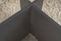 Nordure Vetrino Mesa de Centro Antracita Cristal Templado 105x65x40cm