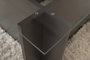 Nordure Vetrino Mesa de Centro Antracita Cristal Templado 105x65x40cm