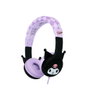 OTL TECHNOLOGIES Auriculares Infantiles Kuromi Hello Kitty Bluetooth con Cancelación Activa de Ruido y 20 Horas de Reproducción para Dispositivos con Jack 3.5mm