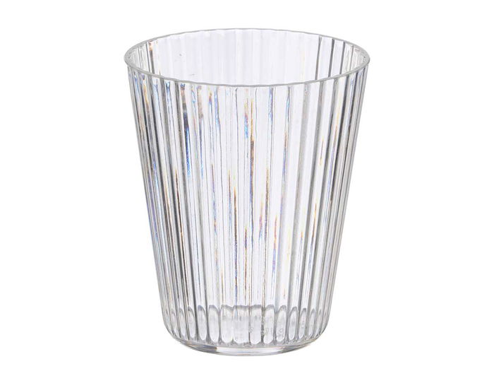 Leknes Vaso Rayas Transparente 300 ml 8 x 10 x 8 cm (Set de 24)