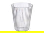 Leknes Vaso Rayas Transparente 300 ml 8 x 10 x 8 cm (Set de 24)