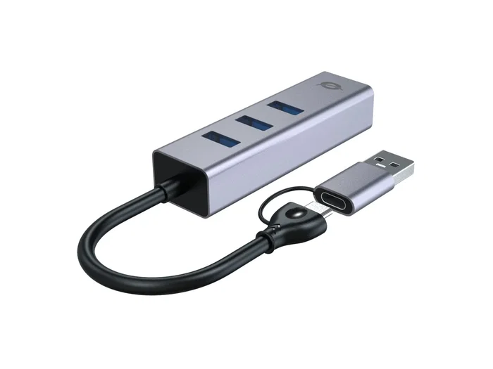 Conceptronic ABBY25G Adaptador de Red USB-C/A y Concentrador de 3 Puertos USB 3.2