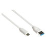 GoodConnections Cable USB 3.2 Gen 2 de USB A a USB C, 1 m, Blanco