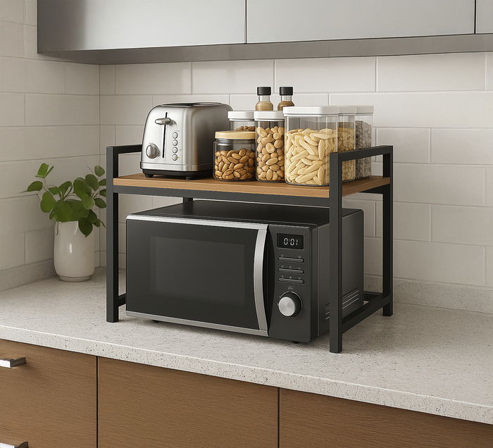 Inde Estantería Microondas/Almacenamiento Confortime 55x35x44 cm (4 Unidades)