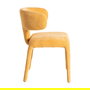 Silla Mostaza Tejido 58 X 55 X 76 cm (Set de 2)