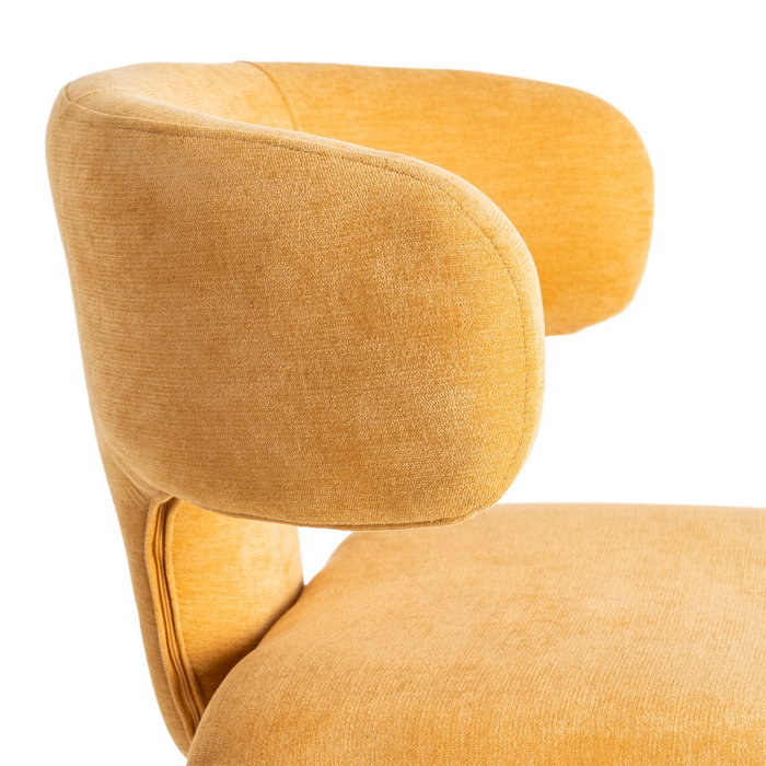 Silla Mostaza Tejido 58 X 55 X 76 cm (Set de 2)