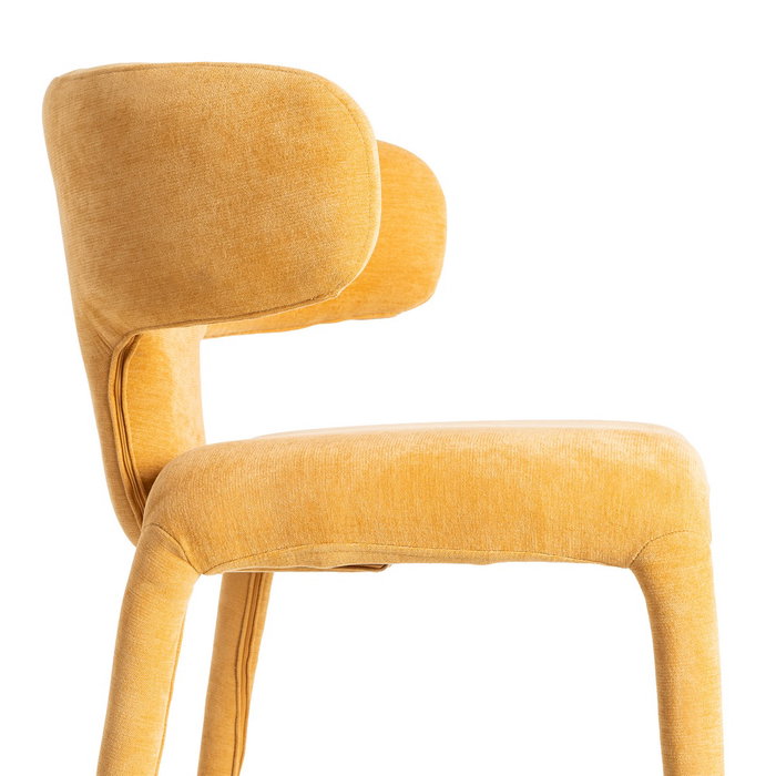 Silla Mostaza Tejido 58 X 55 X 76 cm (Set de 2)