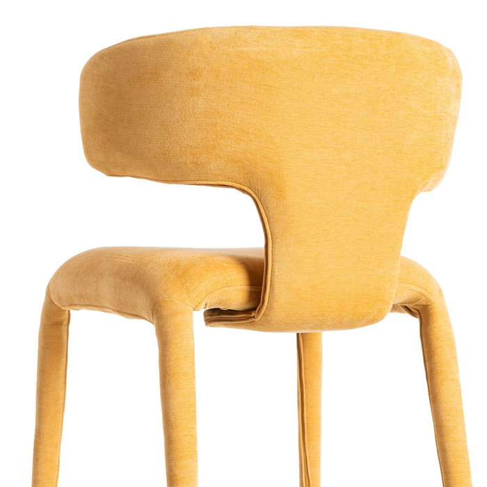 Silla Mostaza Tejido 58 X 55 X 76 cm (Set de 2)