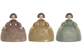 DKD Home Decor Figura Resina Damas Surtido de 3 Colores