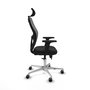PIQUERAS Y CRESPO Silla de oficina Jorquera con mecanismo Sincro/Traslack Negro/Gris
