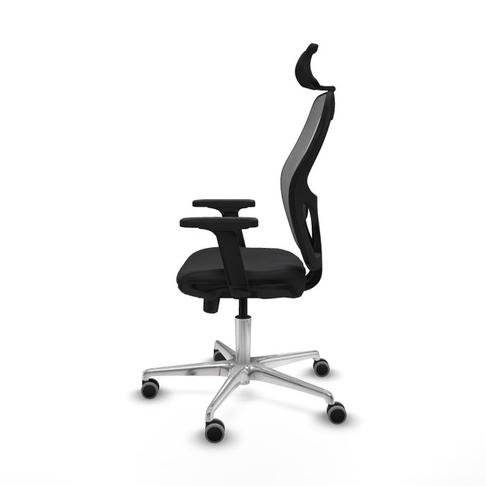 PIQUERAS Y CRESPO Silla de oficina Jorquera con mecanismo Sincro/Traslack Negro/Gris