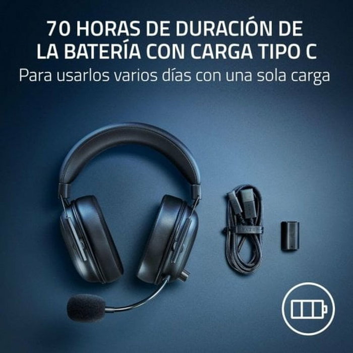Razer BlackShark V2 HyperSpeed Black Schwarz (RZ04-04960100-R3M1) Headset Inalámbrico/Cableado Razer BlackShark V2 HyperSpeed Black Schwarz (RZ04-04960100-R3M1) Headset Inalámbrico/Cableado