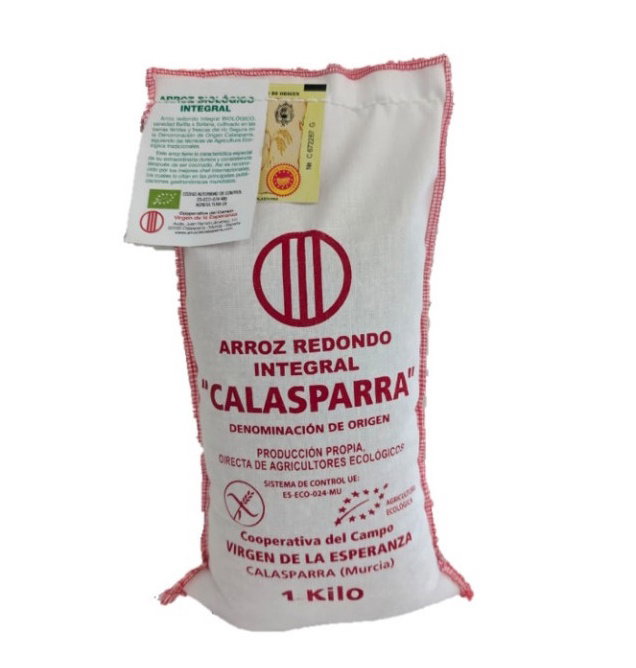 CALASPARRA Arroz integral tela 1kg. BIO