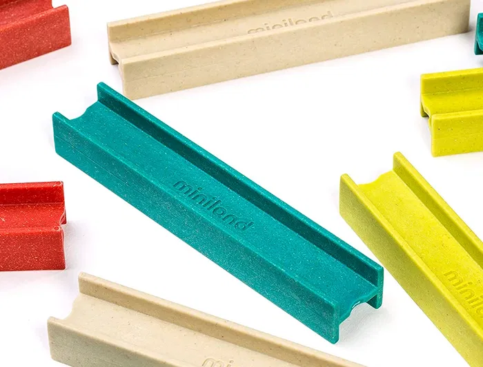 Miniland Eco Beams Building Juego de Construccion Didactico Bloques Ecologicos 32 Piezas