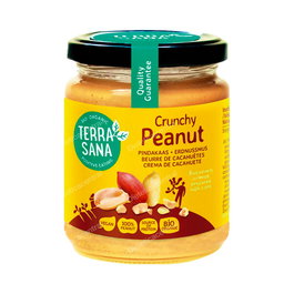 TERRASANA Crema de Cacahuete Crunchy Sin Sal Bio 250Gr