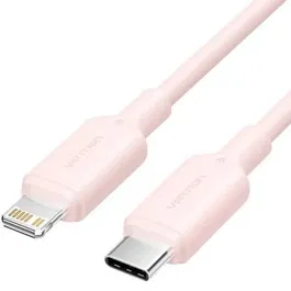 Vention LAKPF Cable USB 2.0 Tipo-C a Lightning Macho 27W 480Mbps 1m Rosa