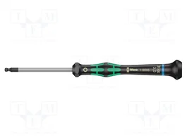 WERA Destornillador de precisión Allen esférico HEX 3mm