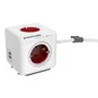 Allocacoc Base Múltiple 1.5 m 4 Salidas AC Interior Rojo y Blanco