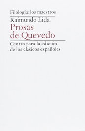 Prosas De Quevedo, Raimundo Lida - UNIV.VALLADOLID