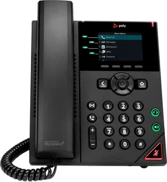 HP Poly VVX 250 Teléfono IP de 4 líneas con PoE