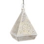 DKD Home Decor Lámpara de Techo Metal Blanco y Dorado Arabic Dream