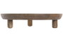 DKD Home Decor Centro de Mesa de Mango Lacado Verde 30x30x6,5 cm