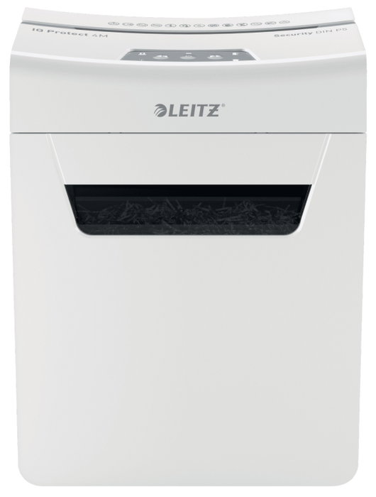 Leitz IQ Protect Premium 4M Destructora de Documentos P5 Blanco/Plata Leitz IQ Protect Premium 4M Destructora de Documentos P5 Blanco/Plata