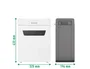 Leitz IQ Protect Premium Destructora de documentos 4 hojas P5 con papelera extraíble blanco/plata
