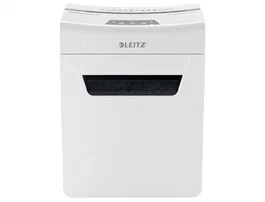 Leitz IQ Protect Premium Destructora de documentos 4 hojas P5 con papelera extraíble blanco/plata