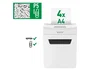 Leitz IQ Protect Premium Destructora de documentos 4 hojas P5 con papelera extraíble blanco/plata