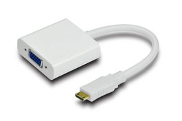 MicroConnect Adaptador de Mini HDMI a VGA para conectar Smartphone o Tablet a pantalla VGA