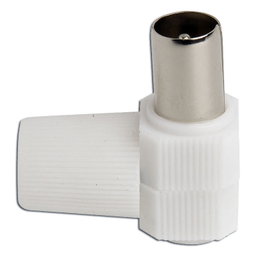 SIMON Conector TV Macho Acodado 9,5 mm MU730844