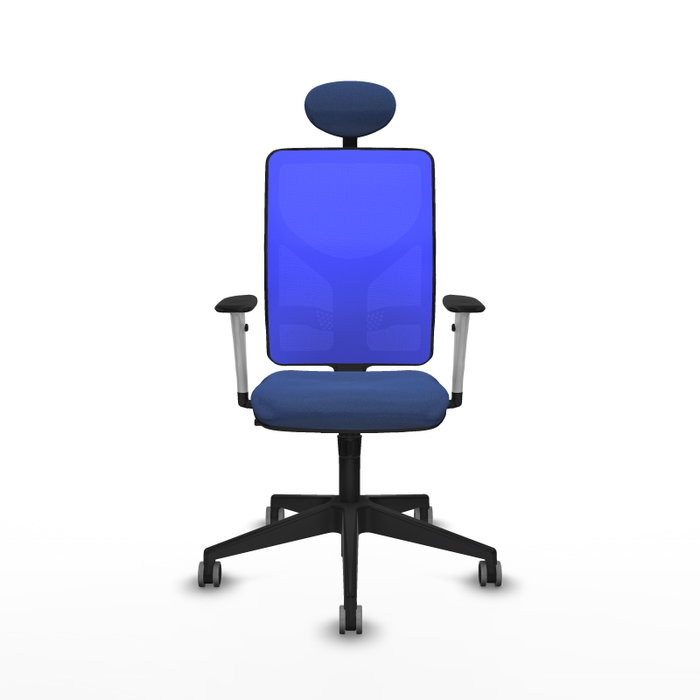 PIQUERAS Y CRESPO Silla de oficina Motilla con mecanismo Sincro, Azul