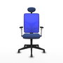 PIQUERAS Y CRESPO Silla de oficina Motilla con mecanismo Sincro, Azul
