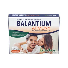 Derbos Balantium Armony 30 comprimidos complemento alimenticio con L-Triptófano, 5-HTP, Magnesio y Vitaminas B, para el sistema nervioso, 30 unidades