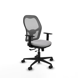 PIQUERAS Y CRESPO Silla de oficina Jorquera Gris claro/Gris con mecanismo Sincro/Traslack
