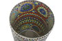 DKD Home Decor Lámpara de Sobremesa de Cristal Multicolor Mosaic Verano (Pack de 2)身