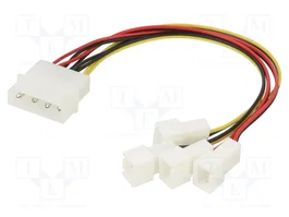 Akasa AK-CB001 Cable de alimentación para ventiladores 4x3pin