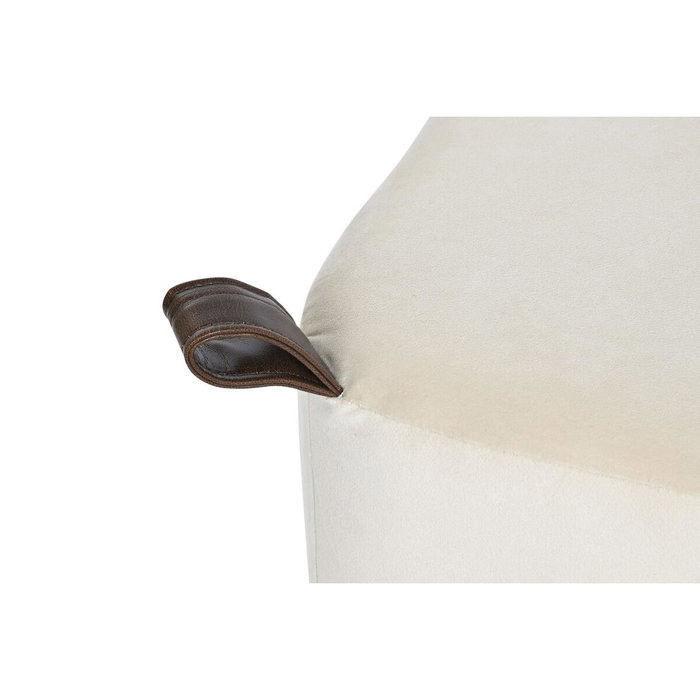 DKD Home Decor Reposapiés Scandi Gris Beige 35 x 35 x 35 cm (2 Unidades)