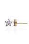Heliophilia Silver ELKAB92200 Pendiente de Plata de Ley 925 Baño Oro Antialérgico