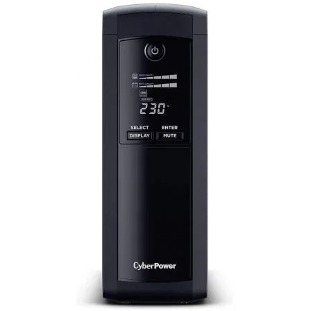 Cyberpower SAI Línea Interactiva VP1200ELCD-DE 1200VA-720W Formato Torre con 5 Salidas