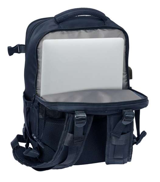 Safta Mochila de Viaje para Portátil de 15.6 Pulgadas, Cabina, Color Marino, Dimensiones 440x290x190 mm