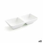 Quid Plato Doble Porcelana Select 15x7 cm (12 Unidades)