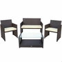 Color Baby Conjunto de sofá, 2 sillones y mesa Aktive