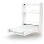 Webaby Cambiador de Pared AT4 Blanco Plegable con 2 Estantes de Almacenamiento Ahorro de Espacio Ideal para Bebés